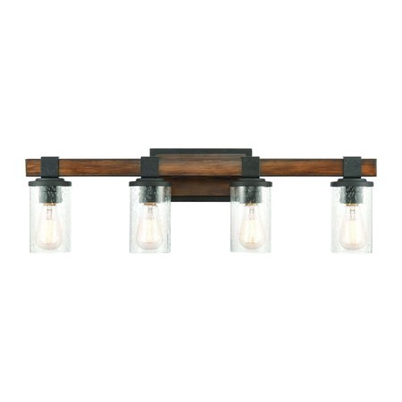 ELK HOME Crenshaw 29'' Wide 4-Light Vanity Light - Distressed Black 89133/4